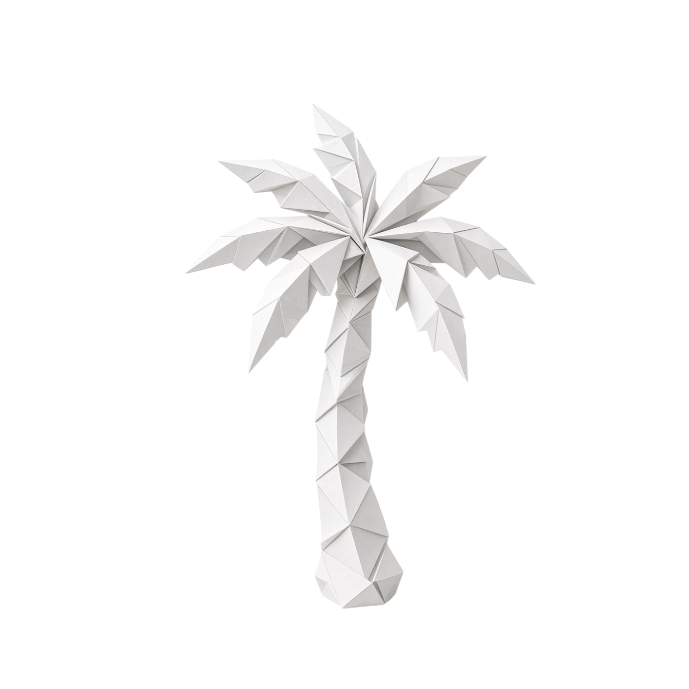 Low-poly palm tree